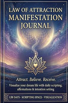 Law of Attraction - Manifestation Journal A 120 days Visualize your dream life with daily scripting, affirmations & intention setting