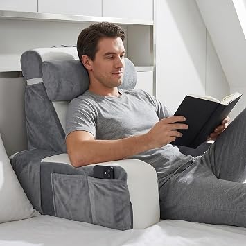 Large Reading Pillow for Adults, Back Support Pillow for Sitting Up in Bed