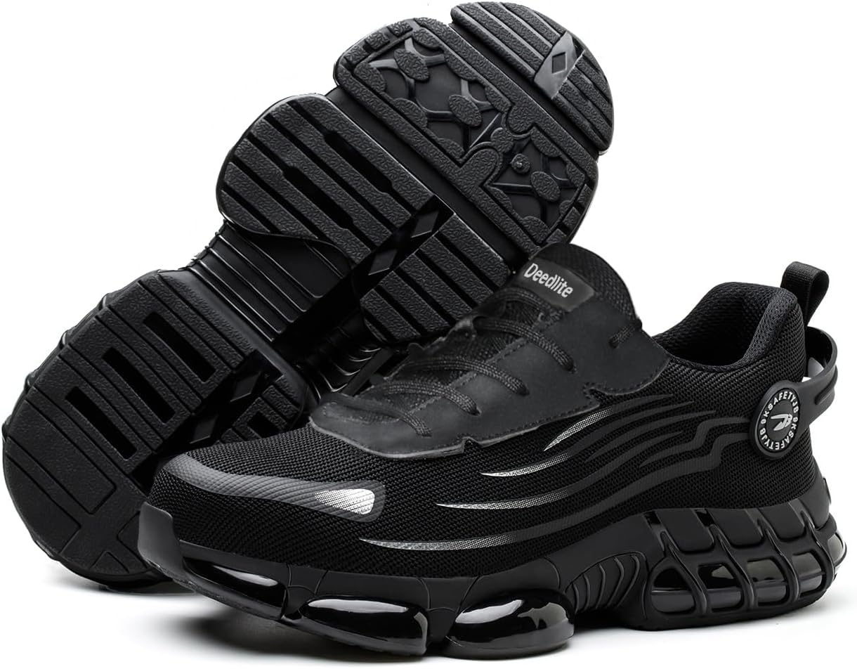 Elevated Pro Trainers Steel Toe Original, Safety Shoes, 2025 New Non Slip Work Shoes for Man Women, Lightweight, Comfortable, Prestivos Slip On Steel Toe