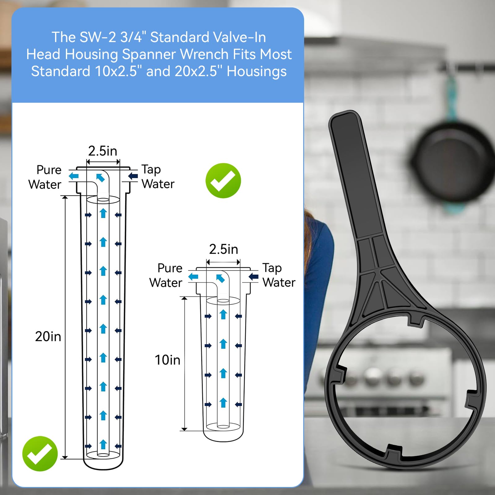 Water Filter Wrench - Fits Pentair & More -5 Water Filter Wrench - Fits Pentair & More -5