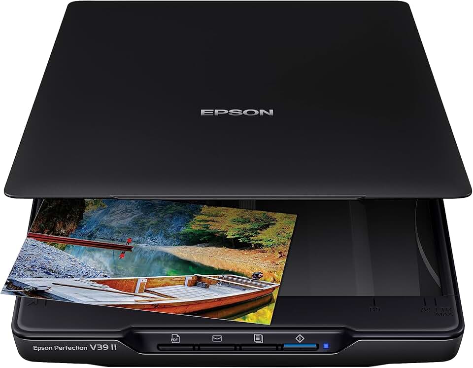 Scanner Epson Perfection V39 II (capa removível/ 4800x4800 resolução/USB) Preto