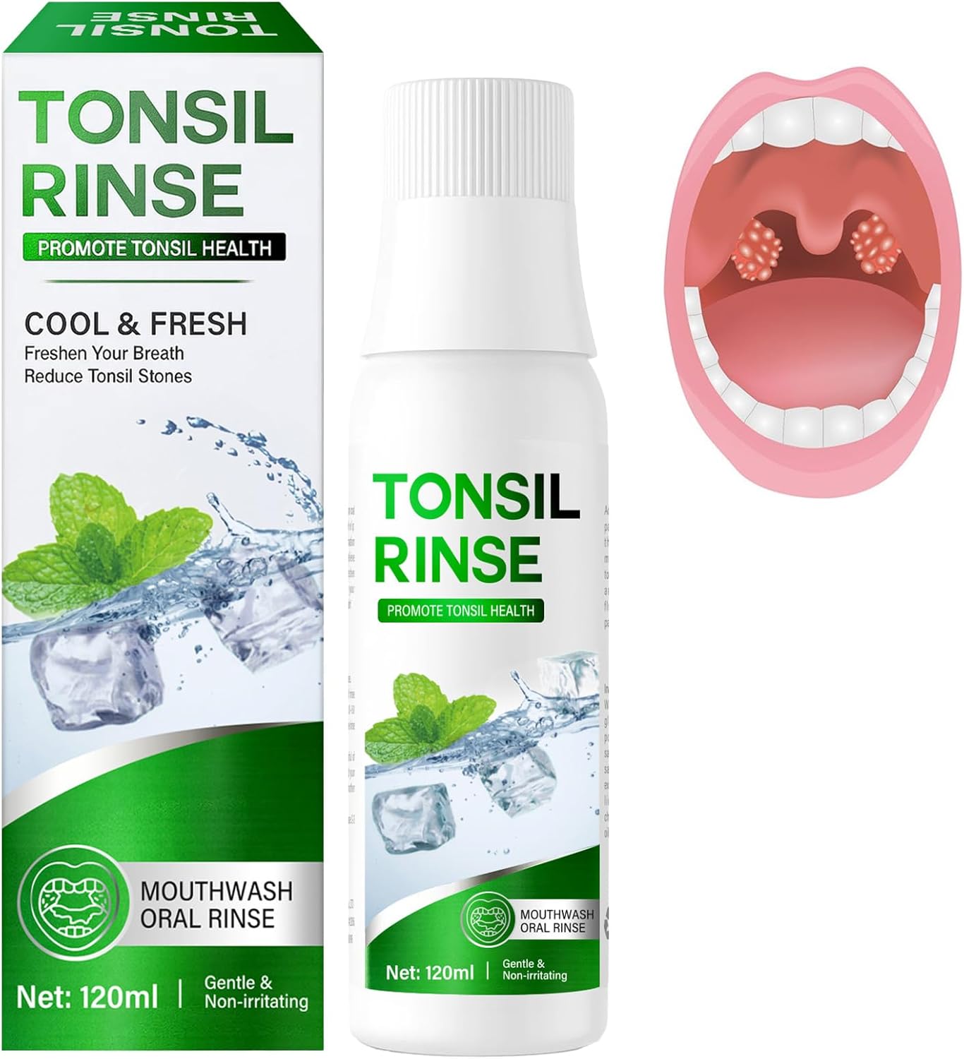 Tonsil Stone Remover Mouthwash - Alcohol-Free Oral Rinse