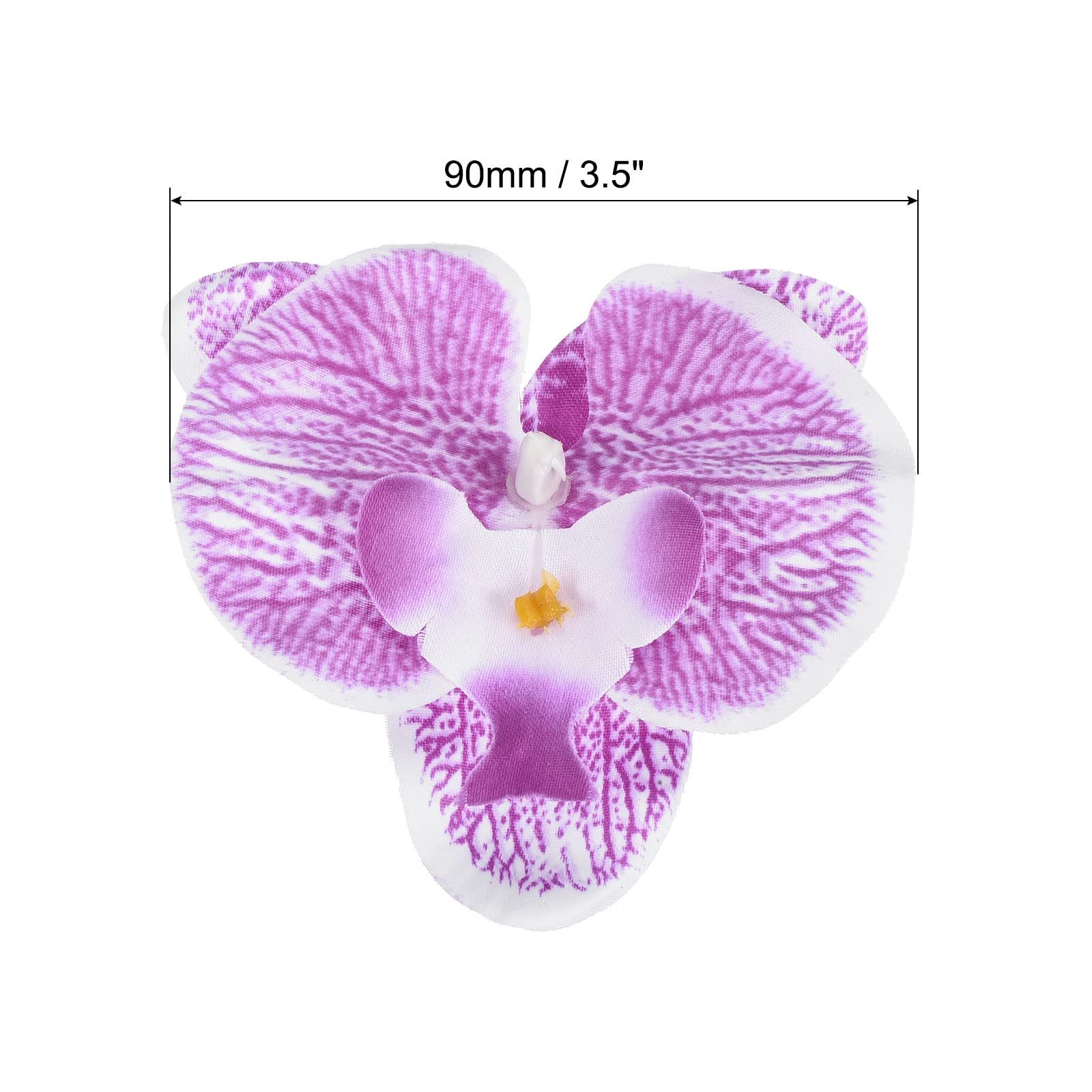 PATIKIL 3.5" Artificial Orchid Flower Heads - Image 2