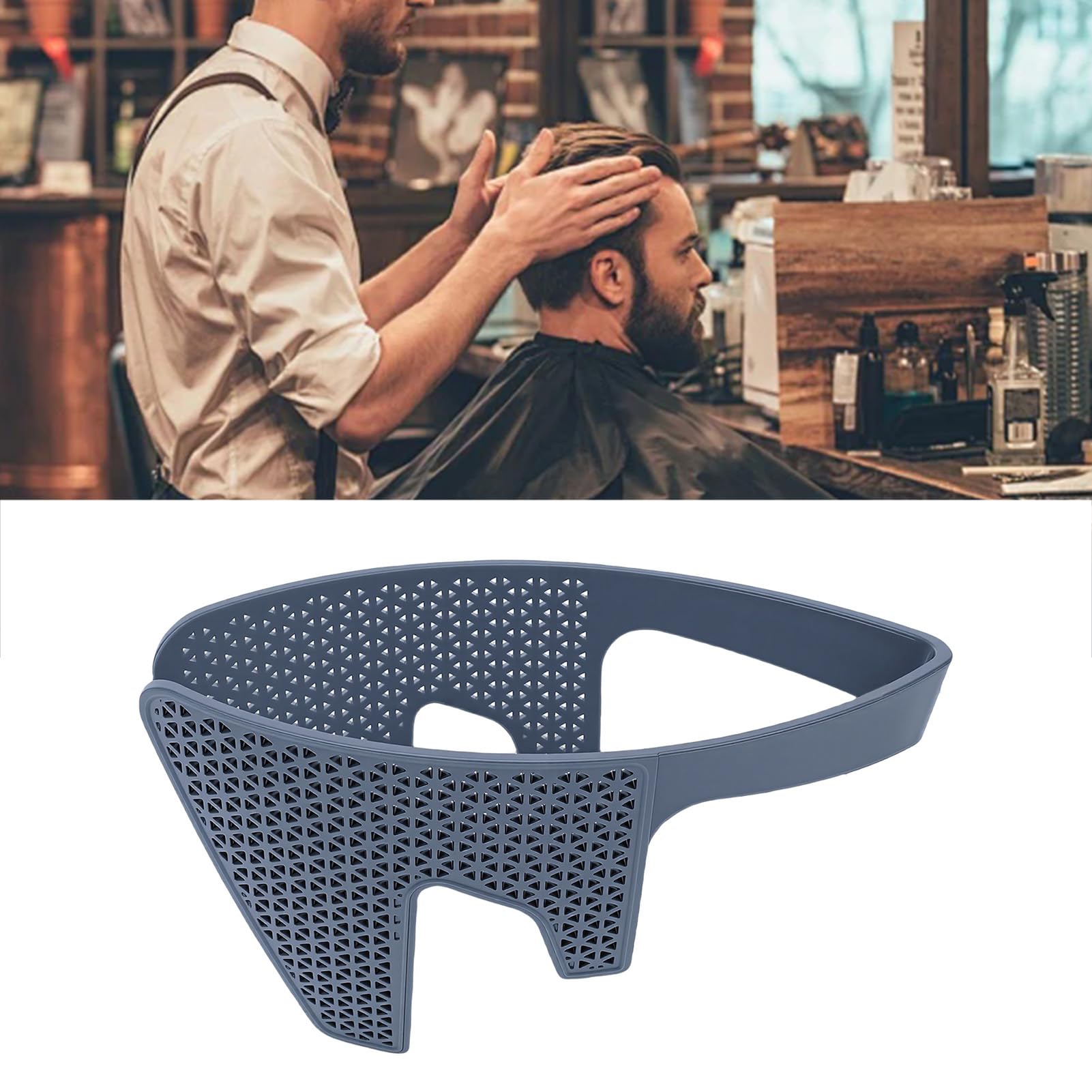 Yinhing Outil de Presse à Cheveux Latéral pour Hommes, Fer à Aplatir Anti-frisottis à Couverture Complète 3D avec Trous Micro-ventilés pour une Répartition Uniforme de la Chaleur,
