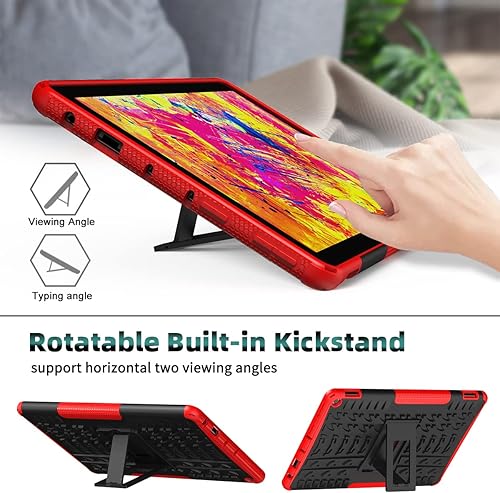 Miniatura 10 de ROISKIN Funda con función atril de doble capa resistente a prueba de golpes para niños 2021 Release Tablet 10 y 10 Plus funda de 11 generación sin