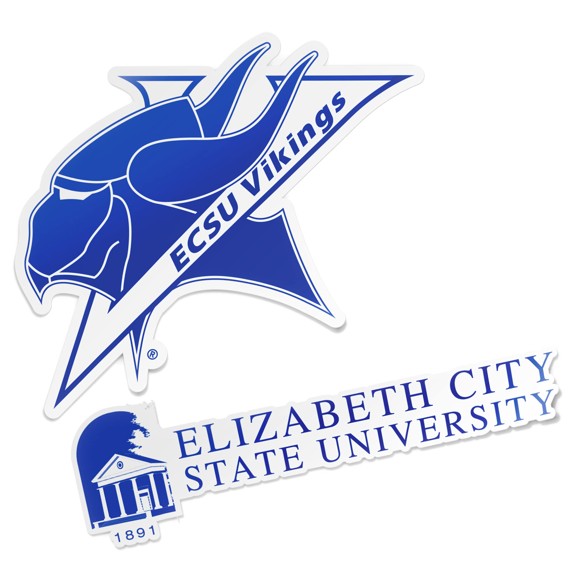 Desert Cactus Elizabeth City State University Sticker ECSU Vikings Vinyl Decal Laptop Water Bottle Car Scrapbook 8.9x7.05 Sheet (4 Inch Set V1)