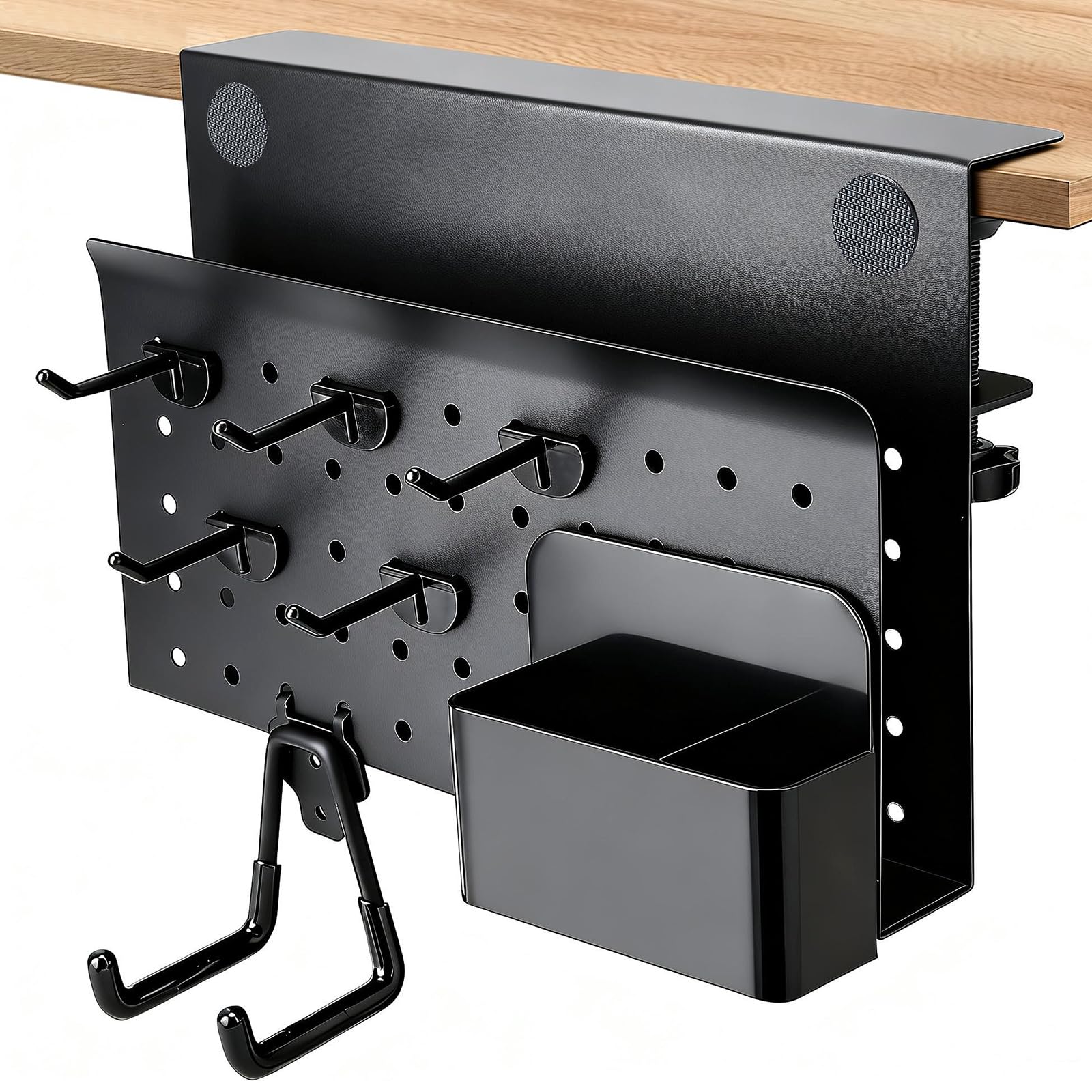 Tiroir sous bureau sans perçage support PC ordinateur rangement latéral