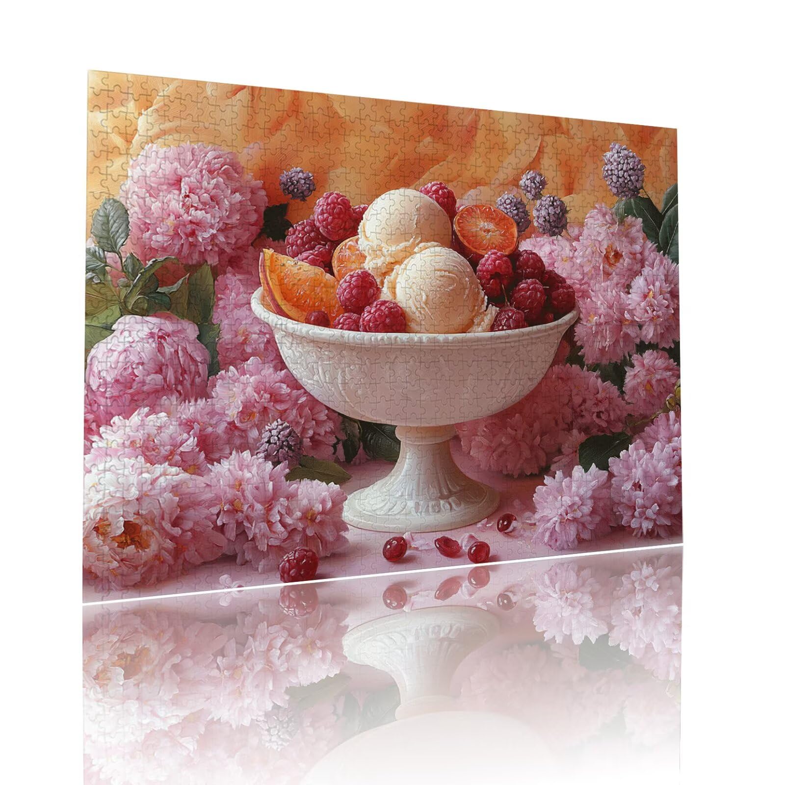 Puzzle Erwachsene 2000 Teile Nachtisch Blume Educa Jigsaw für Kinder ab 8 Jahren Mädchen Jungen, Erwachsene Impossible Klassische Puzzles Schwer, Anspruchsvoll Spielspaß, Als Geschenke 70x99cm t-946
