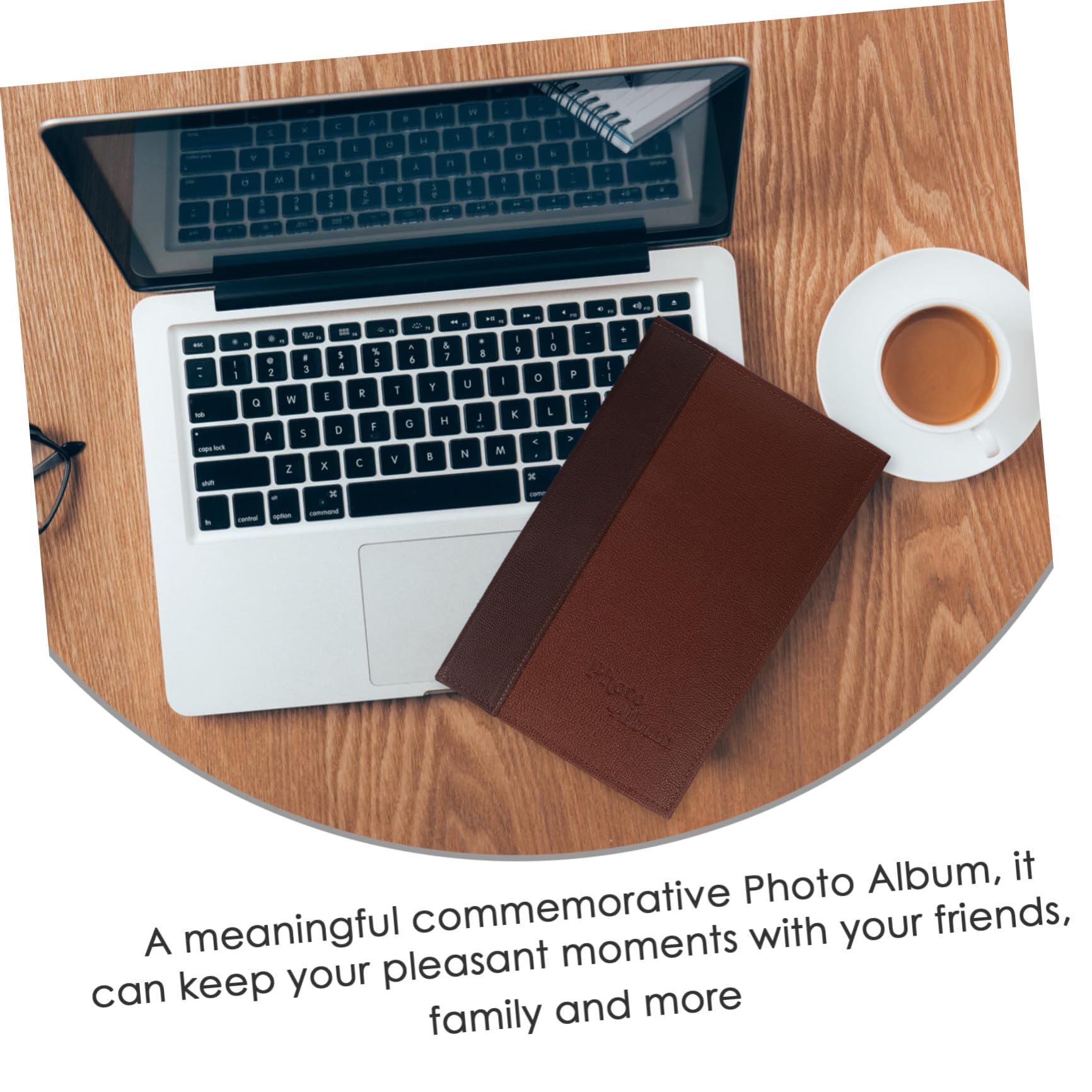 Gadpiparty Album Photo à Remplir en Cuir Pu avec Reliure Solide, Style Simple et Délicat, pour Anniversaire et Anniversaire, pour Familles et Amis