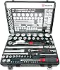 Würth Zebra Socket Spanner 1/4 + 1/2 Inch Hex Socket Nut 22 Pieces in Metal Case