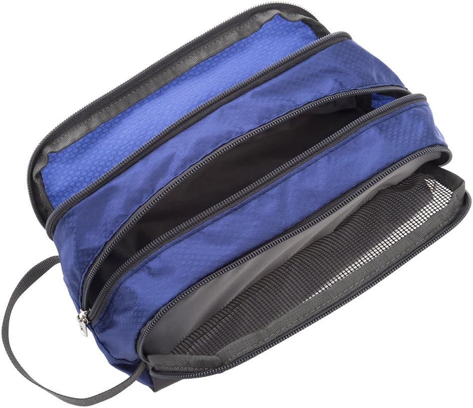 Yeiotsy Boys Toiletry Bag, Kids Travel Wash Bag, Compact Water-Resistant Organiser with Mesh Pockets for Gym Camping, Hiking (Sapphire) - Image 3
