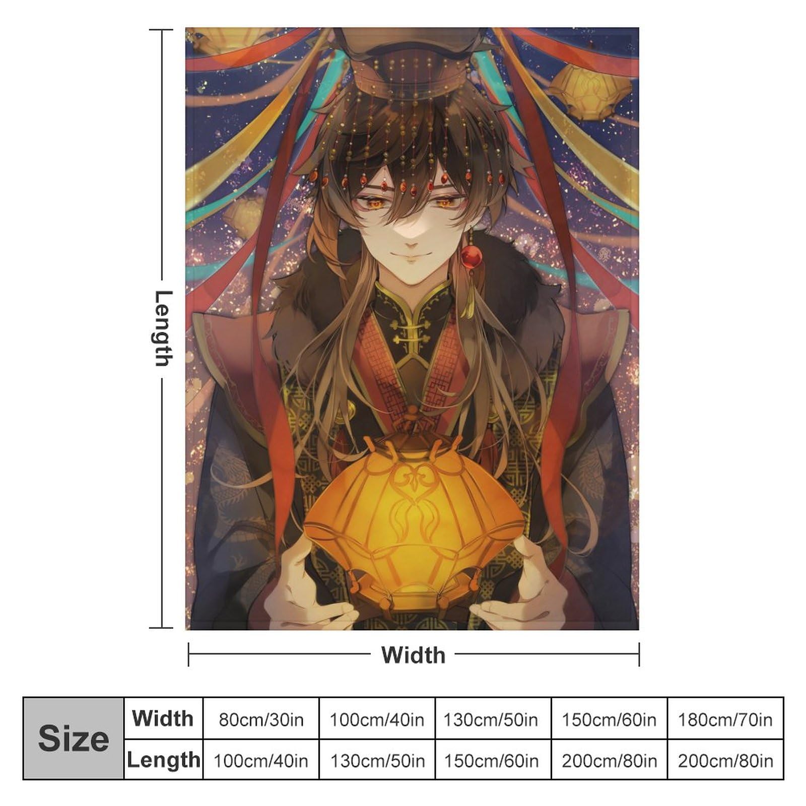 Amazon｜原神-帝王鍾離ブランケット 毛布60