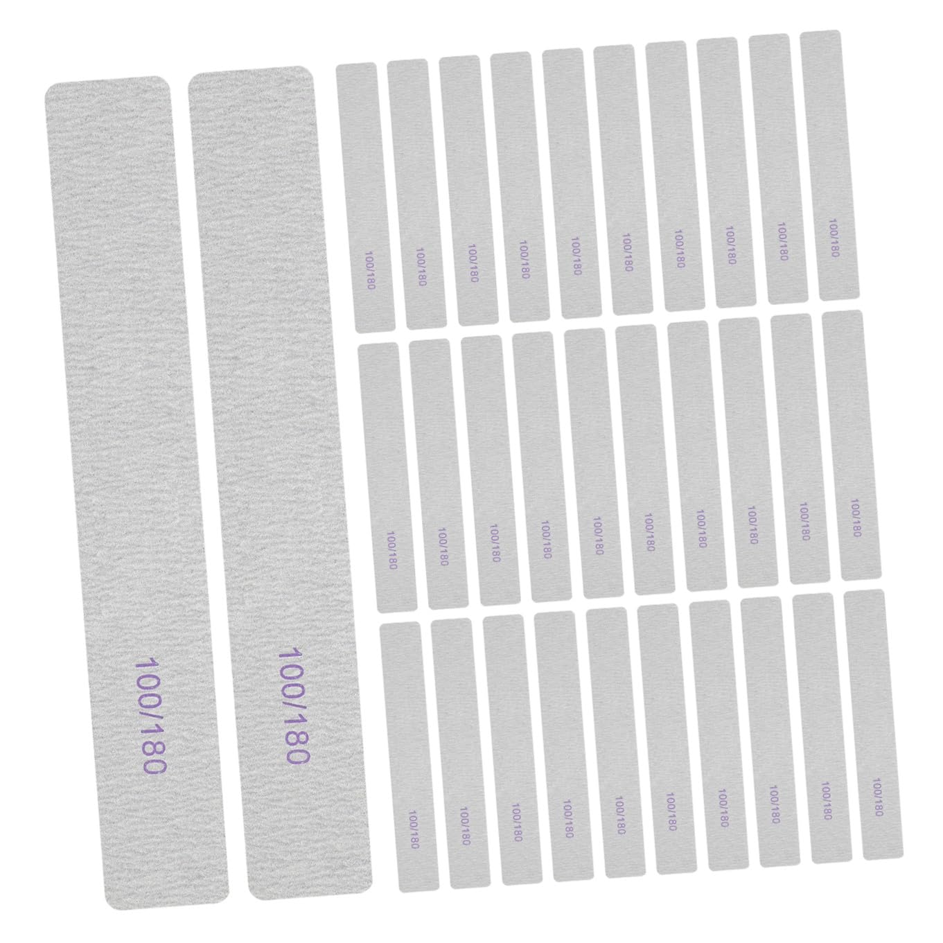 50 Pezzi Lima per Unghie 100/180 Grana Abrasiva e EVA, Portatile e Flessibile per Manicure Professionale su Unghie Naturali e Acriliche