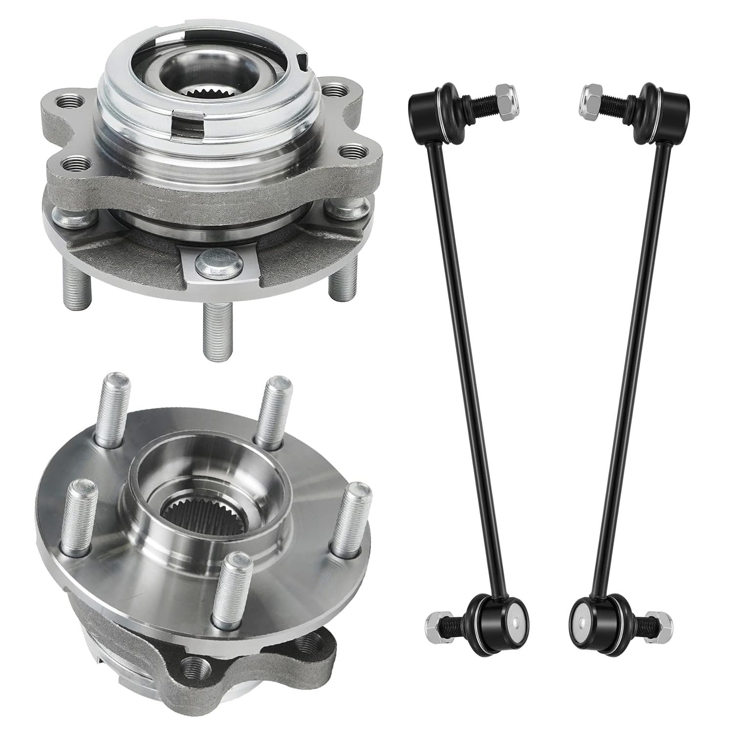 Detroit Axle - Front Wheel Bearing Hubs Kit for Nissan Altima Maxima Murano