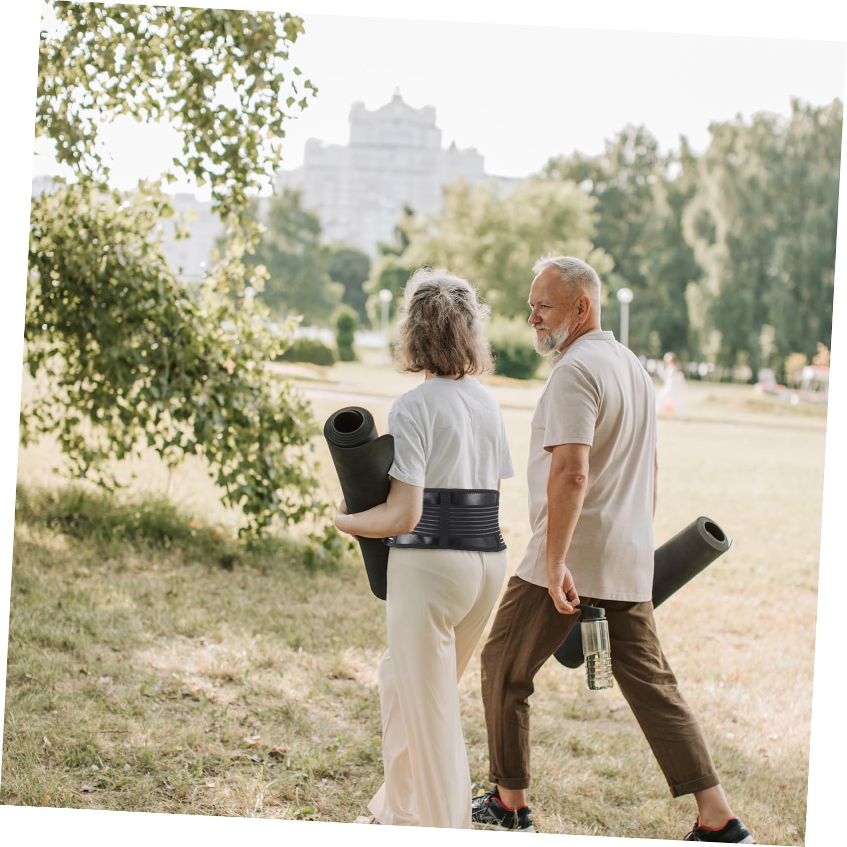 NIYANGLE Self Heating Waist Support for Relief Ergonomic Protective Waist Strap for Back Abdomen Unisex Design Comfortable Lumbar Support for Men Women for Menstrual Cramps Muscle Soreness