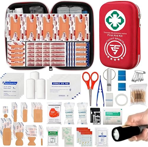 First Aid Kit & Survival First aid Kit, Includes 300 Pieces, First aid for Camping, Home, car, All Purpose kit, Emergency First aid kit, for All