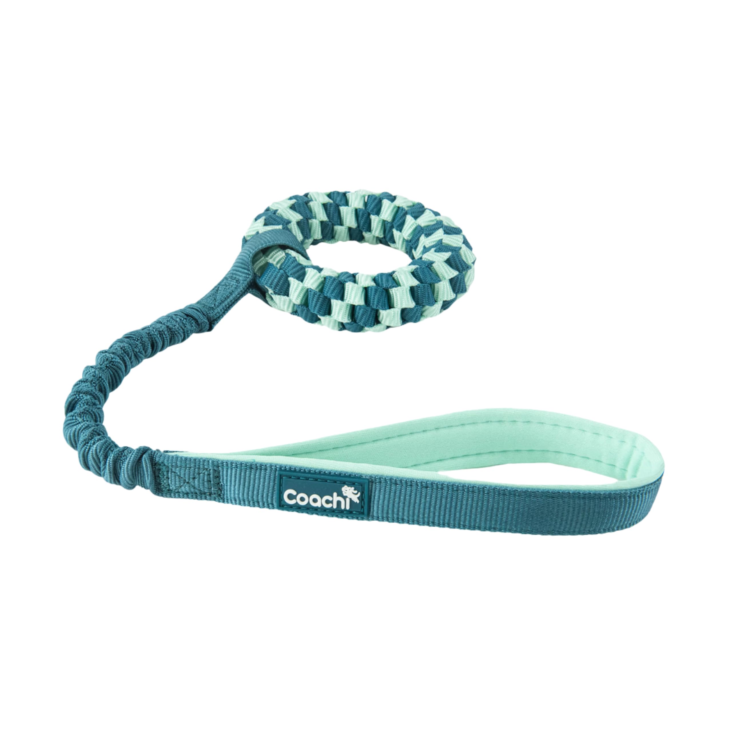 Coachi Puppy & Mini Tuggi Helix, Lightweight, Tough Dog Toy, Safe & Fun, Stretchy Bungee Handle, Reward Training, Recall
