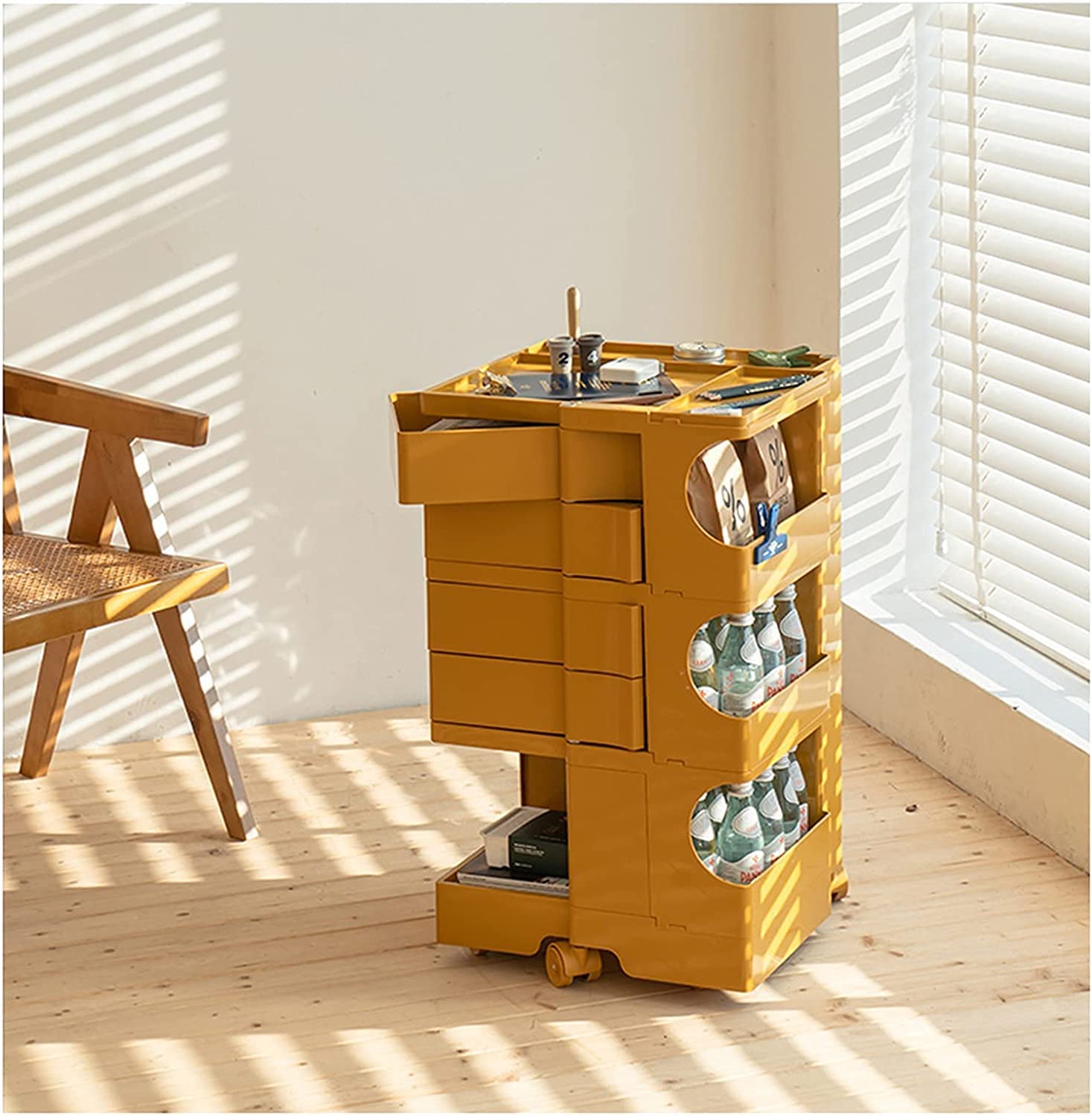 Creative trolley locker rose pour organiser un coin lecture cocooning - 8
