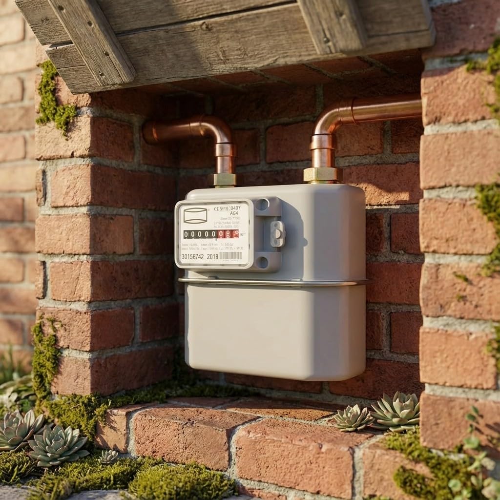 Compteur de gaz fiscal à membrane pour des mesures précises et sûres contre la fraude dans l'approvisionnement en gaz