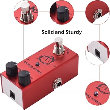 Guitar Effects Pedal Classic Chorus with True Bypass RateDepth Controls Knob DC 9V 6.35mm InputOutput Interface Electric Guitar Classic Chorus Effector