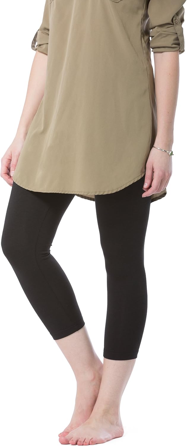 Fishers Finery Ecofabric Capri Legging; Casual Lounge Legging - Image 4