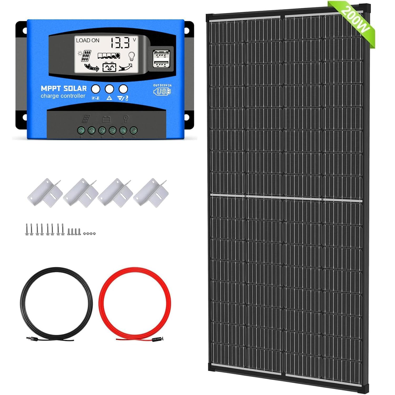 Enjoy Solar Mono 200W 36V Monokristallines Solarmod Produktbild-Vorschau 5