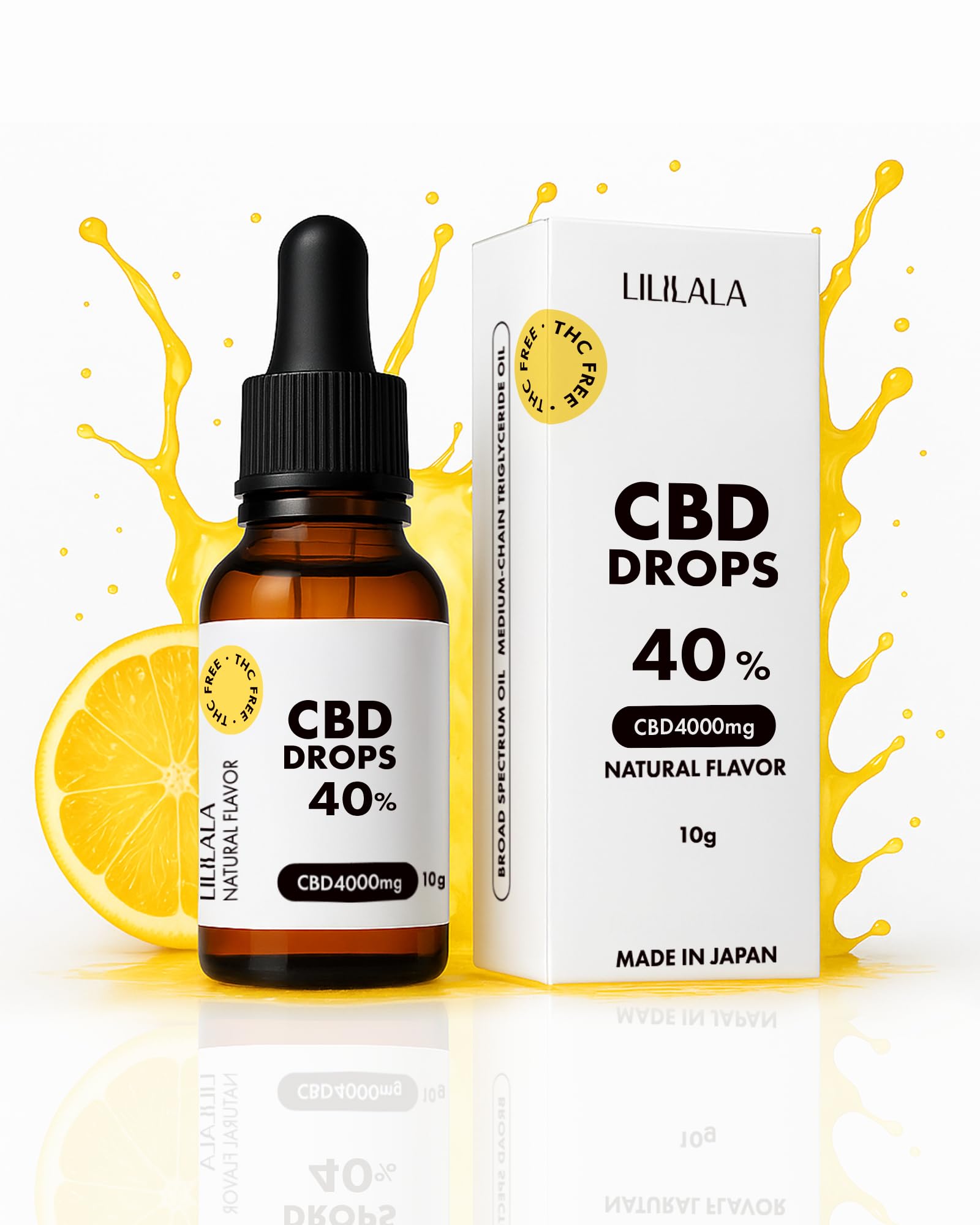 Amazon.co.jp: CBD オイル 40% LILILALA 高濃度 CBD4000mg 10ml