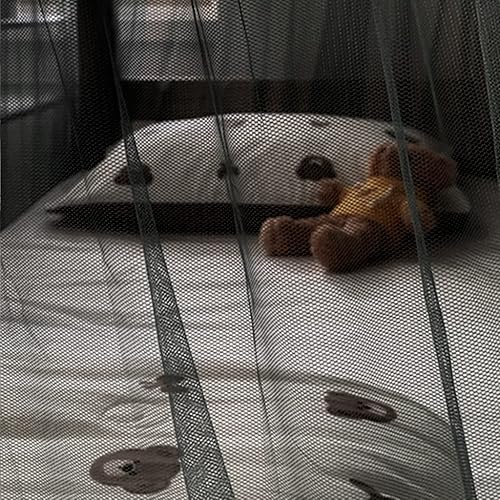 Miniatura 3 de SCMTYWCQ 4 postes esquineros para dormitorio de estudiantes, litera, mosquitera, para cama de estudiantes, cortinas de cama para dormitorio de