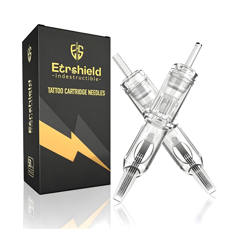 Cartuchos de agulhas para tatuagem ES ETRSHIELD GEM sortidos, 50 unidades
