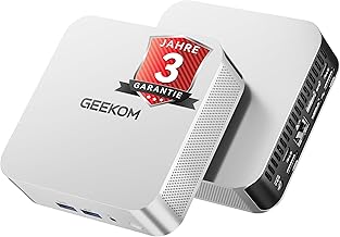 GEEKOM A6 Mini PC, 3 Year Support, with AMD Ryzen 7 6800H, Metal Housing, 16GB DDR5 RAM, 512GB SSD, Mini Desktop PC for Home Office & Creativity, Micro PC Win 11 Pro, USB4, 4K Quad Display