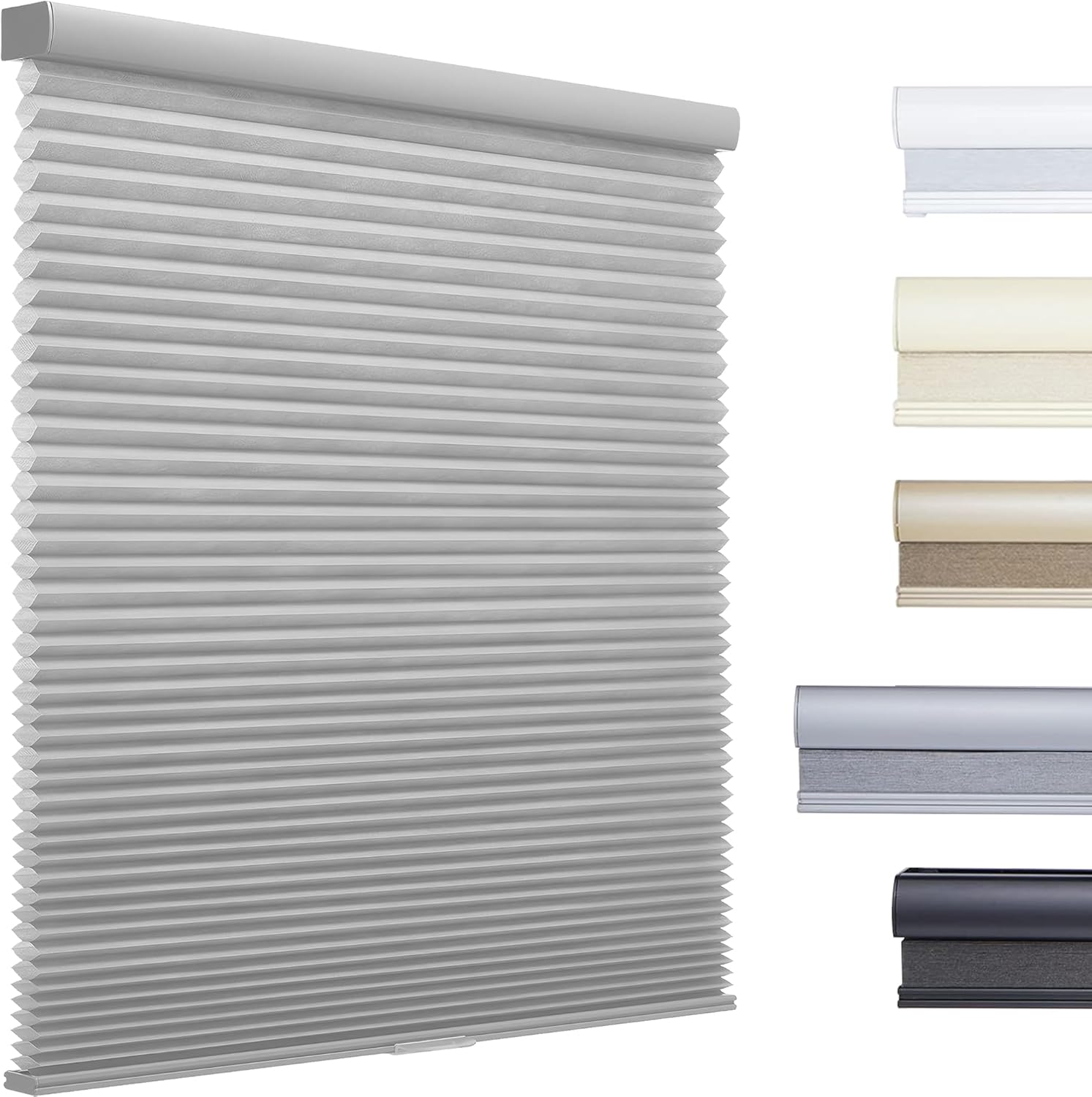 Custom Color-Matched Cordless Cellular Shades for Indoor Windows & Doors, Privacy Light Filtering Cordless Cellular Shades for Indoor Windows，Insulated Honeycomb Blinds，Noise Reduced Honeycomb Blinds