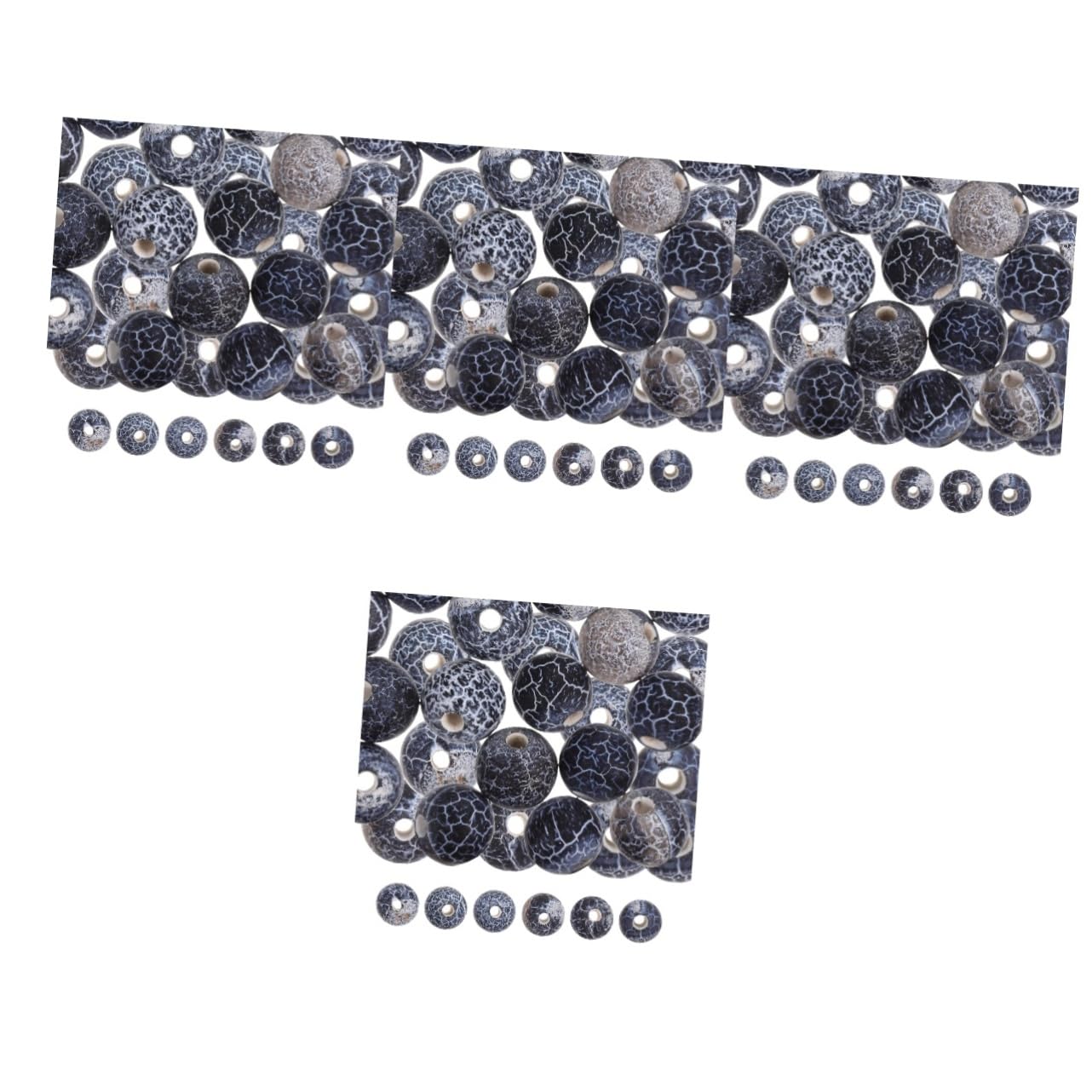 NUOBESTY 4pezzi Perline Agata Smerigliata Per Creazioni Di Bigiotteria Fai Da Te Perline Decorative Per Collane e Braccialetti Materiale Di Alta Qualità Per Artigianato Creativo