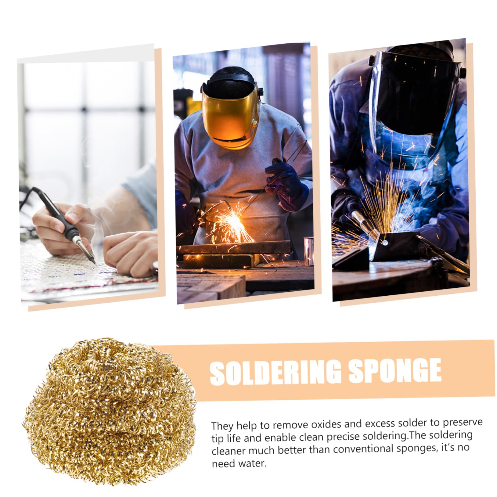 10pcs Tip Cleaner Tip Cleaner Cleaning Ball Soldering Tip Iron Cleaner Cleaning Tools Soldering Tip Ball Soldering Tip Cleaner Cleaning Ball