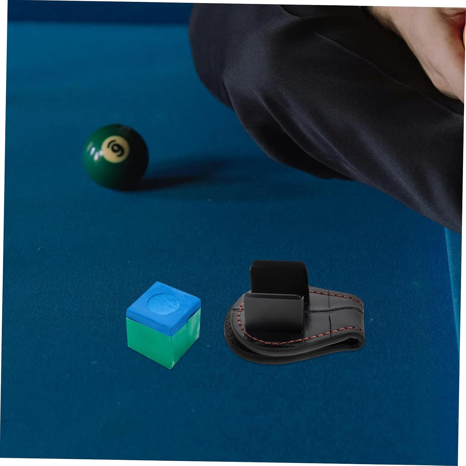 POPETPOP Pool Chalk Holder Tool Stylish and Convenient Snooker Cue Chalk Holder Pocket Clip for Easy Carrying Billiard Accessory Go Use