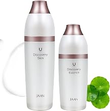Jaan 1.76FLOZ Brightening & Anti-Aging Face Essence, 4.5floz Anti-Aging & Brightening Toner for Face, Moisturizing Lotion with Centella & Beta-Glucan, Korean Skin Care