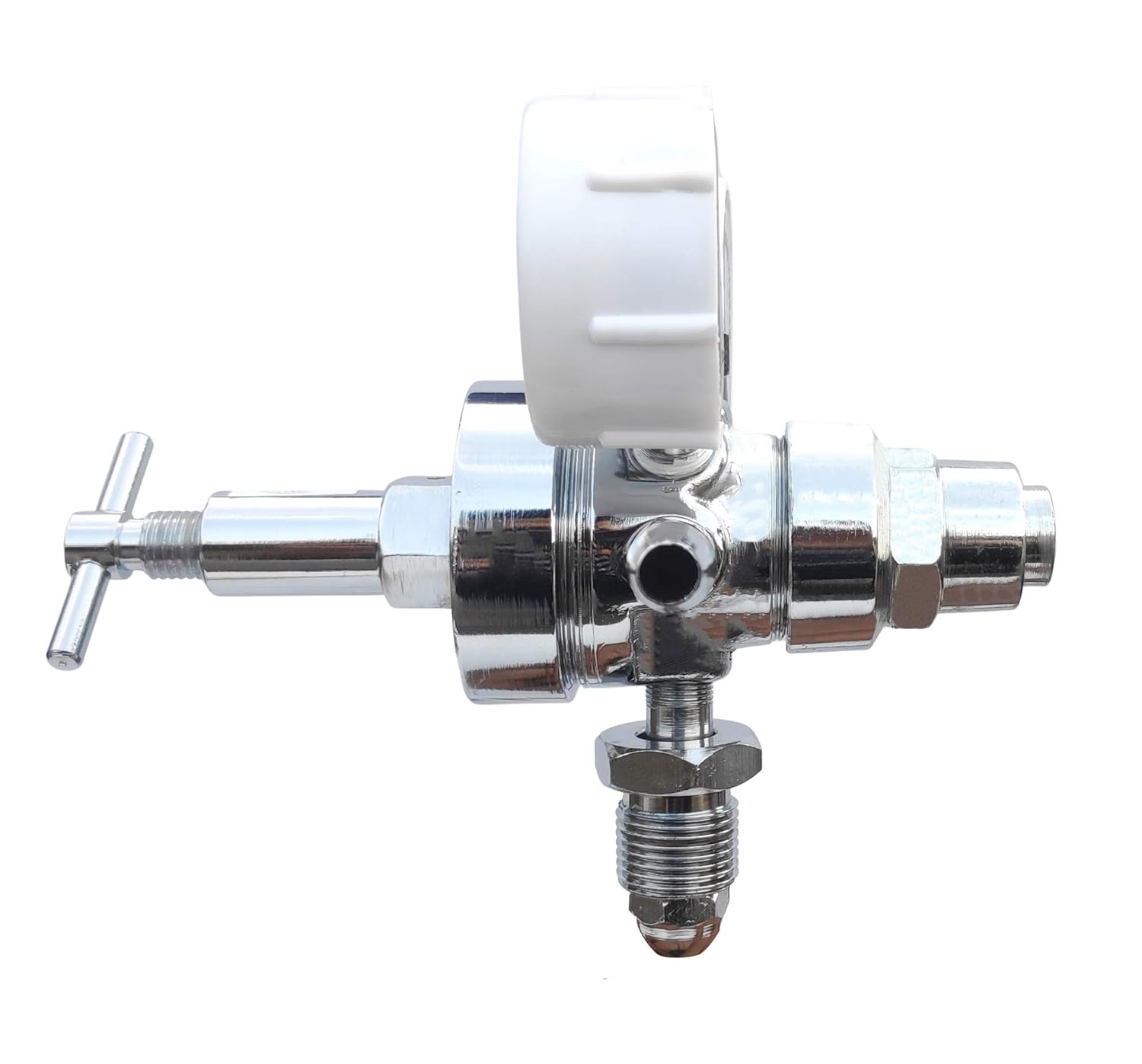 SEEMA® Two Stage Medical Oxygen Gas Pressure Regulator(MOX) | For Hospital, Clinic, Home Use | Adjustable Output Pressure | Silver Colour | 1 Unit SEEMA® Two Stage Medical Oxygen Gas Pressure Regulator(MOX) | For Hospital, Clinic, Home Use | Adjustable Output Pressure | Silver Colour | 1 Unit