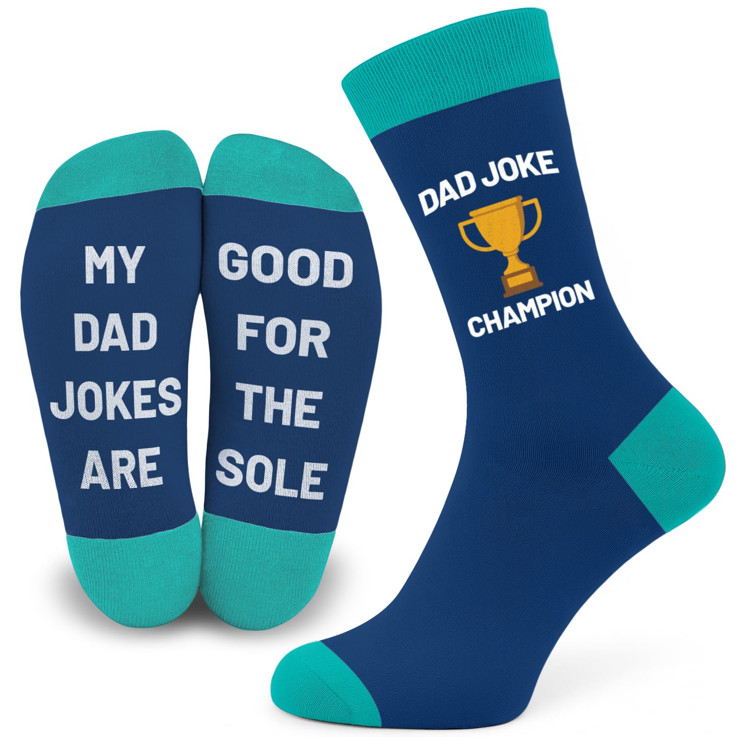 SC Products Fathers Day Socks Funny Dad Gifts from Son | Size 6-12 Cotton Best Dad Socks Funny Fathers Day Gift from Daughter | Birthday Christmas Daddy Gifts for Dads | Father's Day Presents For Dads