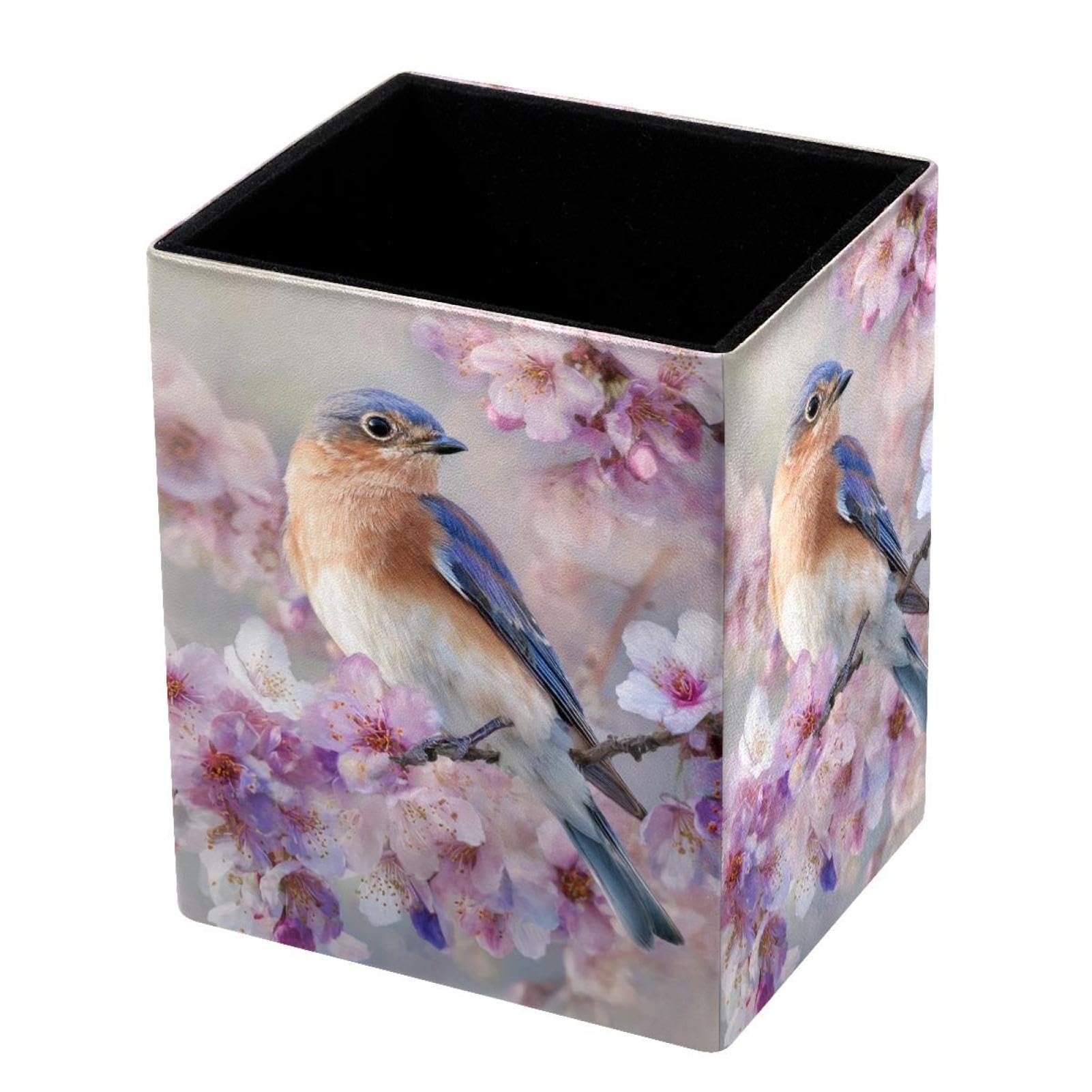 VAPOKF Pencil Holders for Desk, Hummingbird Printed Pen Holders Pen Pot Makeup Brushes Storage Desktop Stationery Supplies Organiser for Home Office