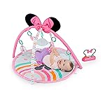 Bright Starts Disney Baby Minnie Mouse Forever Besties Activity Gym with Music and Lights, Pink, Newborn+