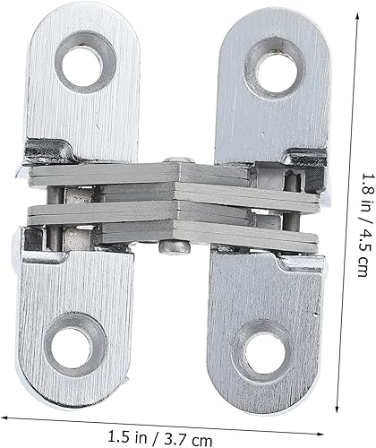 Miniatura 3 de Angoily Armario Blush Puerta Bisagra Oculta Puerta Invisible Bisagras de cocina Bisagras de metal variable Bisagra oculta Gabinete Ajustable Hogar