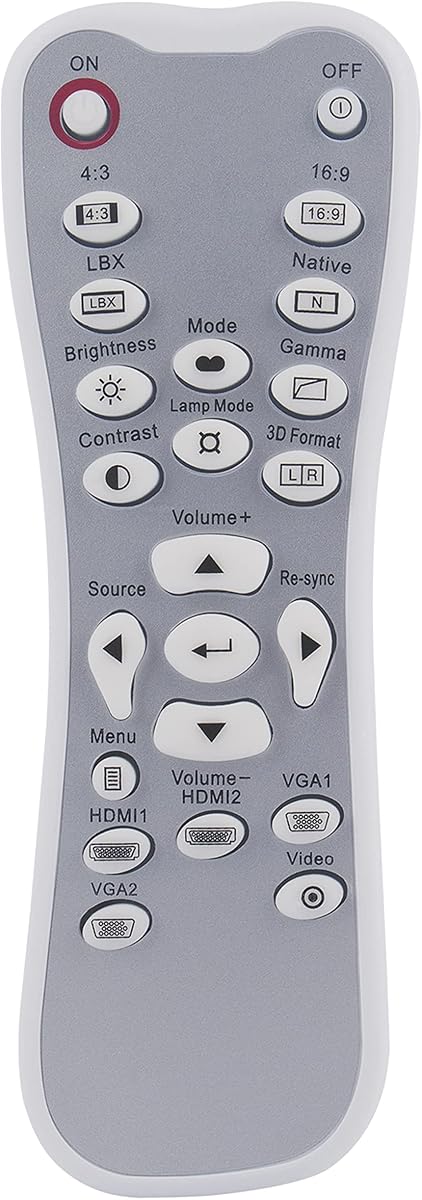 Replaced Remote fit for Optoma DLP Projector HD33 HD3300 HD30 HB5951 HD25LV | HD25E HD2500