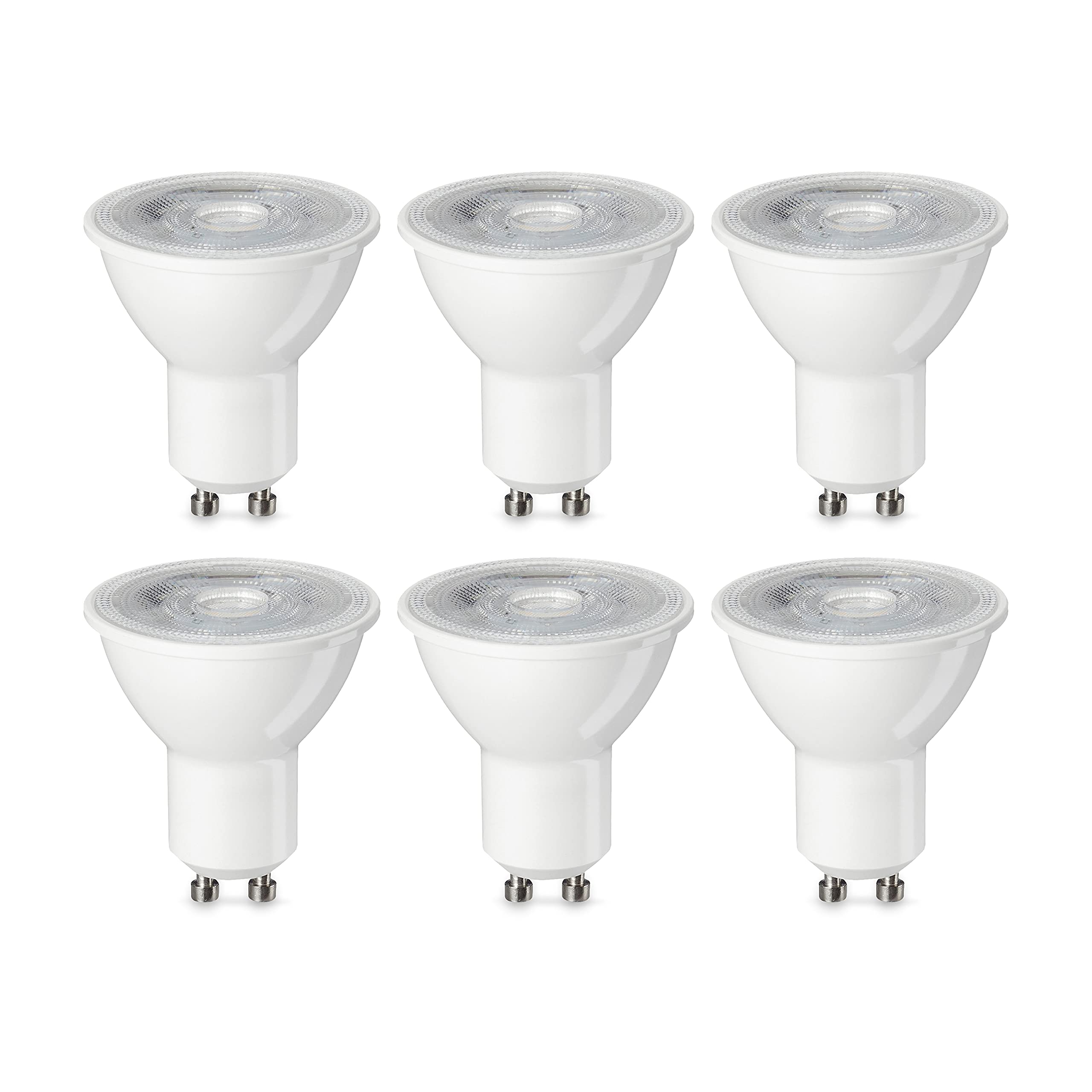 Philips Warm White Amazon Basics Led Gu10 Spotlight Bulb, 4.7W (Equivalent To 50W), Non Dimmable - Pack Of 6