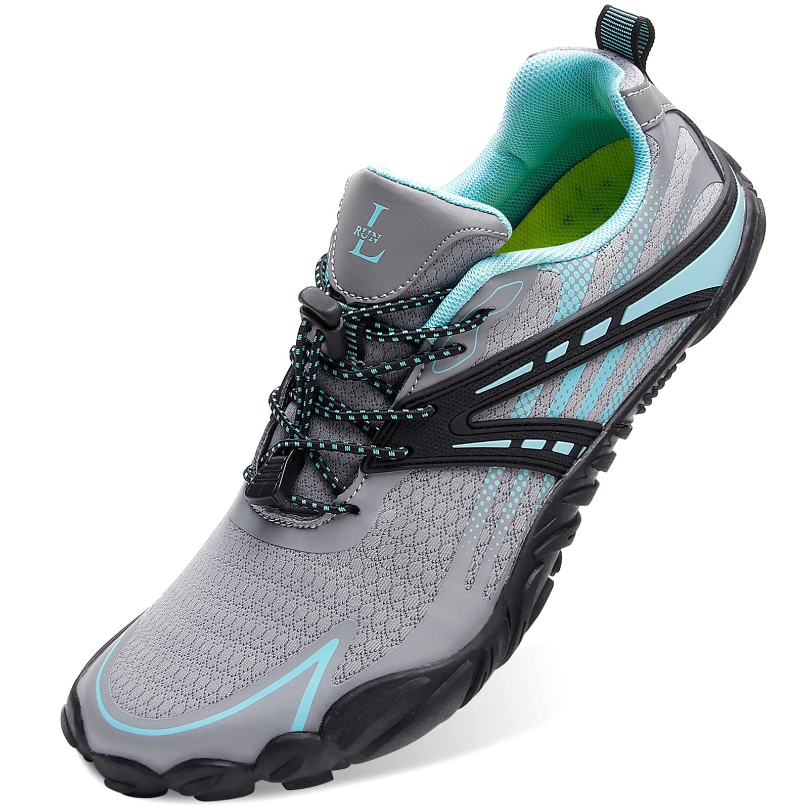 L-RUN Womens Mens Swimming Shoes Athletic Pool Shoes Grey M US (Women 10, Men 8.5)=EU41
