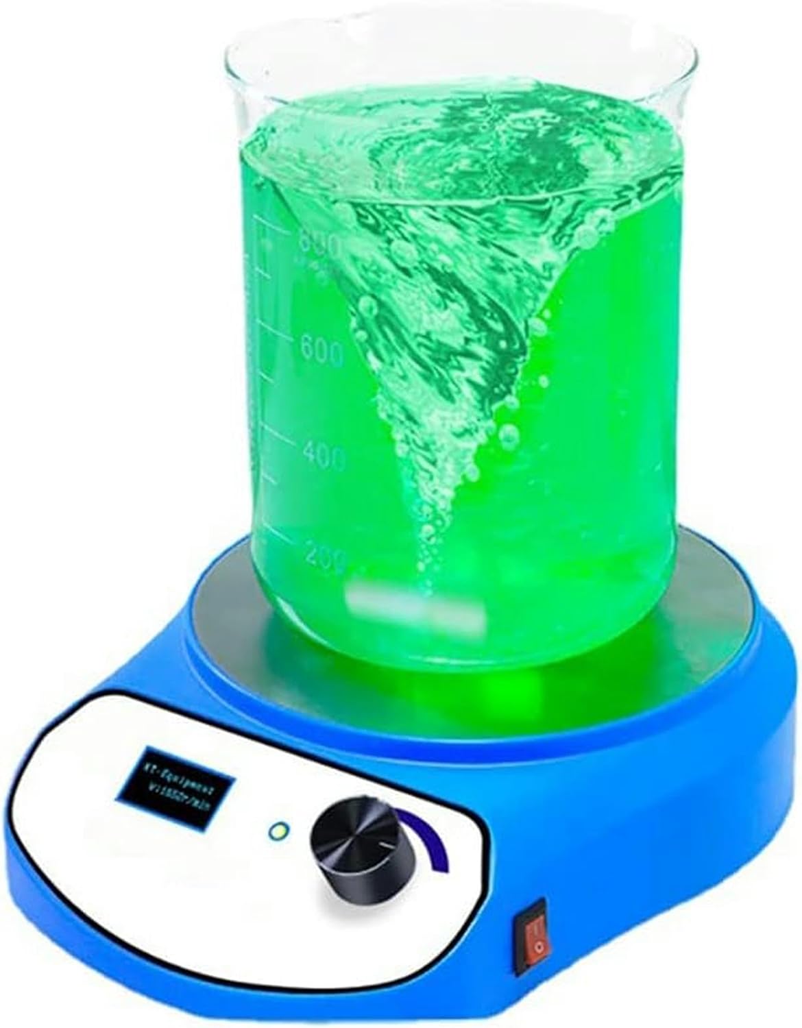 Magnetic Stirrer, LCD Display Digital Lab Stirrer, 2200 RPM Speed, Running Smoothly, Strong Magnetic Force, Low Noise, Suitable for Beakers with Liquid Up to 5L
