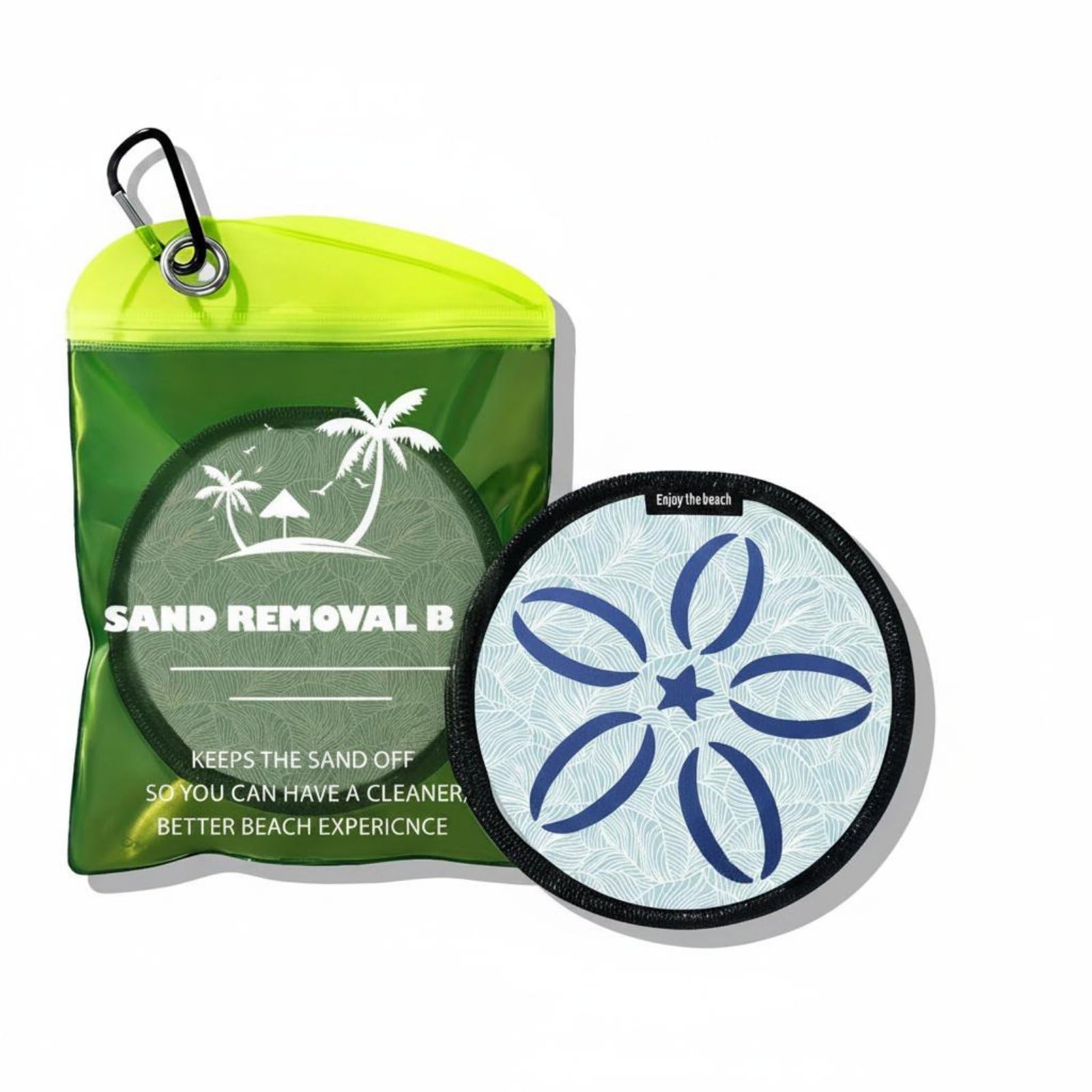 Reusable Beach Sand Cleaning Pouch Talc-Free Sand Wipe Off Bag Portable Easy to Carry for Family, Kids, Outdoor, Light Blue Petal|Home Improvement|Household Essentials Repair kit|Must Have Home Tools-image-31