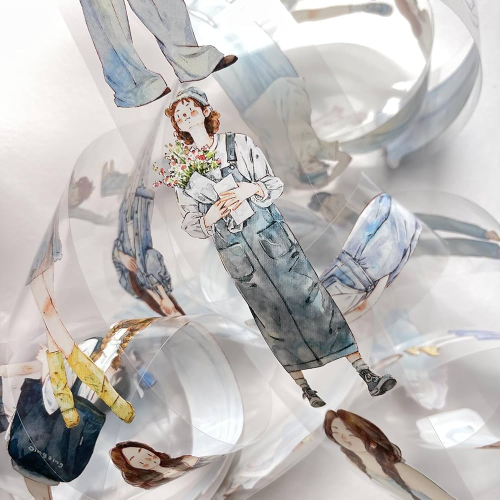 セール17 海外 PETテープ マスキングテープ Amazon.co.jp: DingDing Vol6-17,マスキングテープ,透明PET