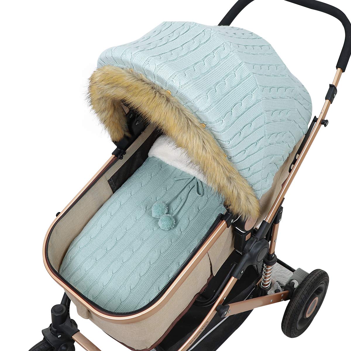 Owlike Baby Stroller Cover Sleep Bag Set Newborn Baby Blankets Infant Carseat Canopy