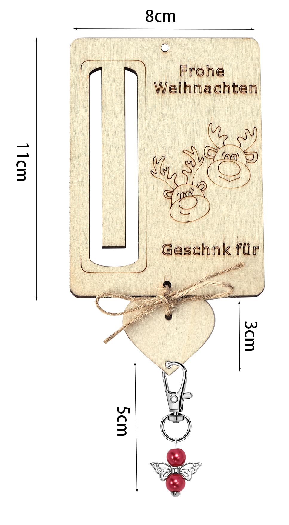 SuperShunhu Weihnachts-Geldkarten Mit Schneemann-Design - 8 Stück, Inkl. Plastikhüllen & Schnur, Ca. 10,2 X 15,2 Cm