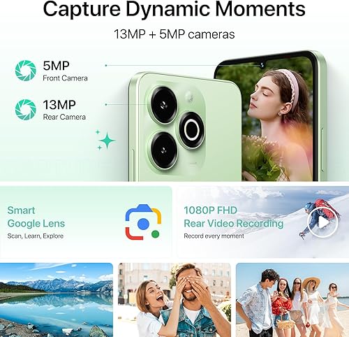 Miniatura 6 de UMIDIGI Teléfono celular desbloqueado G9X, pantalla de 6.75 pulgadas 90Hz, Android 14,5000 mAh, Octa-Core 8 (4+4)+64 GB 1 TB, desbloqueo de