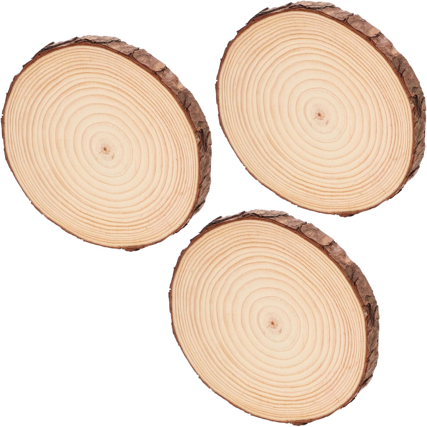 POPETPOP 3pcs Outdoor Walkway Stepping Stones Decorative Garden Wood Stepping Logs for Garden Decor